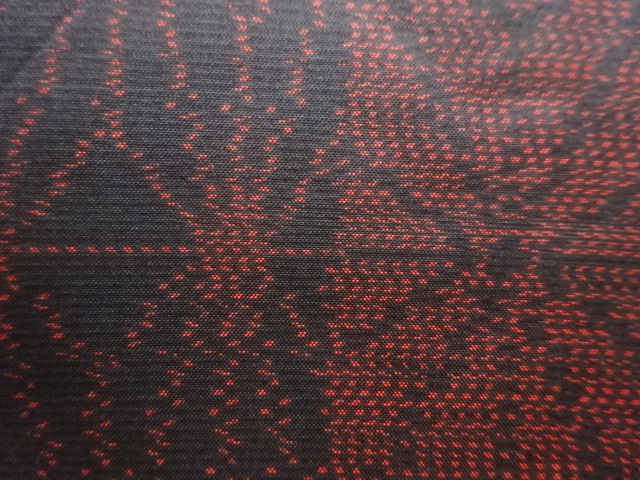 アンティーク　麻の葉模様織り出し本場泥大島紬着物